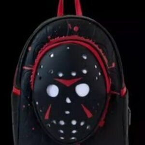 Loungefly Friday The 13th Exclusive Jason Mask Light Up Mini Backpack NWT​
